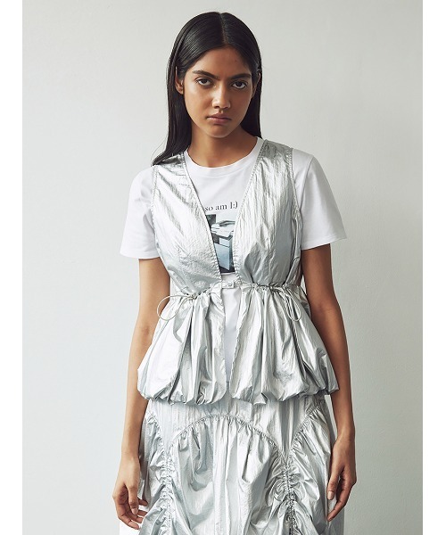 SORIN(ソリン )の「Metalic Taffta Balloon Short Vest(ベスト・レディース・シルバー/ブラック・38)」の19枚目の写真