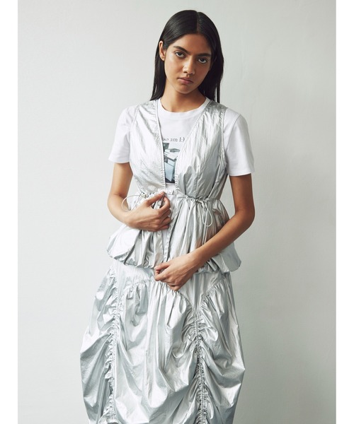 SORIN(ソリン )の「Metalic Taffta Balloon Short Vest(ベスト・レディース・シルバー/ブラック・38)」の20枚目の写真