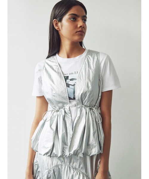SORIN(ソリン )の「Metalic Taffta Balloon Short Vest(ベスト・レディース・シルバー/ブラック・38)」の21枚目の写真