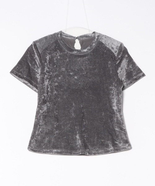 SUWDEE(スーディー)の「metallic crew neck t-shirt(Tシャツ/カットソー・レディース・グレー・M/S)」の10枚目の写真