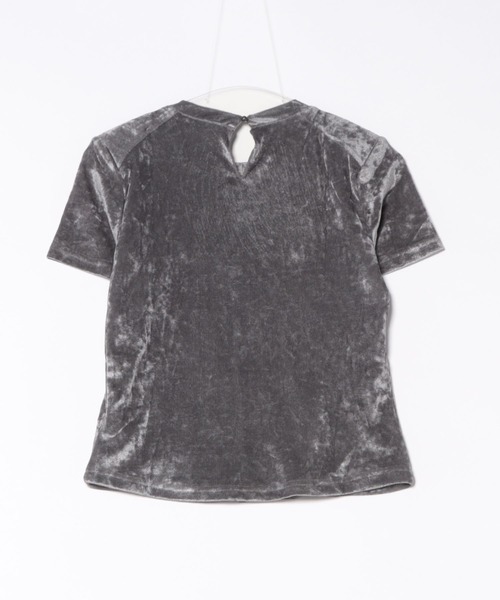 SUWDEE(スーディー)の「metallic crew neck t-shirt(Tシャツ/カットソー・レディース・グレー・M/S)」の11枚目の写真