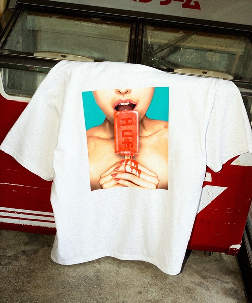 HUF（ハフ）の「ICE CREAM TEE（Tシャツ/カットソー・メンズ・ホワイト/ライトグリーン/ブラック/ペールイエロー・S/M/L/XL/XXL）」の8枚目の写真