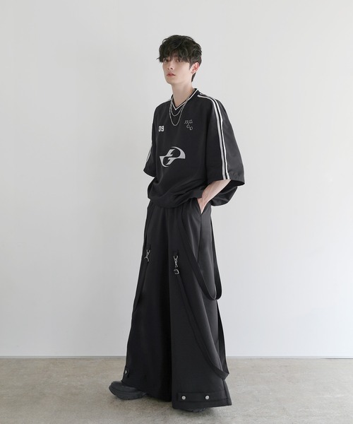 バン様 スーパーワイドサスペンダーパンツ（その他パンツ）｜LILL（リル）の