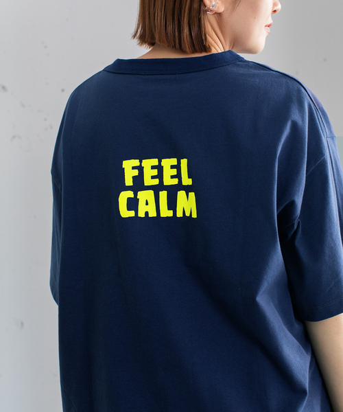 POU DOU DOU(プードゥドゥ)の「JOiE ロゴプリントTシャツ(Tシャツ/カットソー・レディース・オフホワイト/キナリ/ネイビー・M)」の22枚目の写真