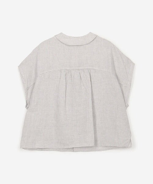 美品ORCIVALリネンブラウスチェック ORCIVAL | リネンチェック スリーブレスシャツ WOMEN（シャツ