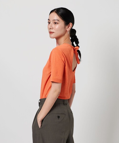 セール】バックリボン ショートスリーブ Tシャツ（Tシャツ