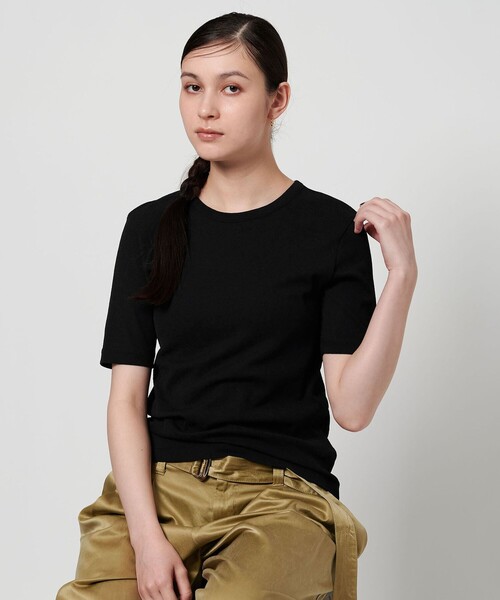 BEAUTY&YOUTH UNITED ARROWS(ビューティーアンドユースユナイテッドアローズ)の「バックリボン ショートスリーブ Tシャツ(Tシャツ/カットソー・レディース・オレンジ/ブラック/オフホワイト・FREE)」の5枚目の写真