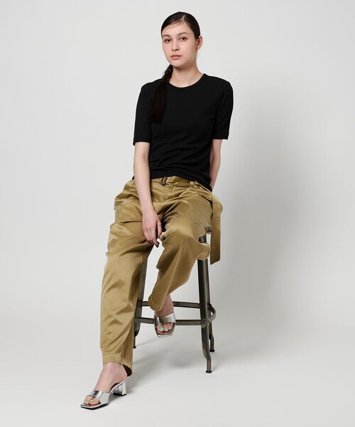 BEAUTY&YOUTH UNITED ARROWS(ビューティーアンドユースユナイテッドアローズ)の「バックリボン ショートスリーブ Tシャツ(Tシャツ/カットソー・レディース・オレンジ/ブラック/オフホワイト・FREE)」の7枚目の写真