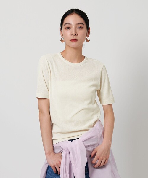 BEAUTY&YOUTH UNITED ARROWS(ビューティーアンドユースユナイテッドアローズ)の「バックリボン ショートスリーブ Tシャツ(Tシャツ/カットソー・レディース・オレンジ/ブラック/オフホワイト・FREE)」の8枚目の写真