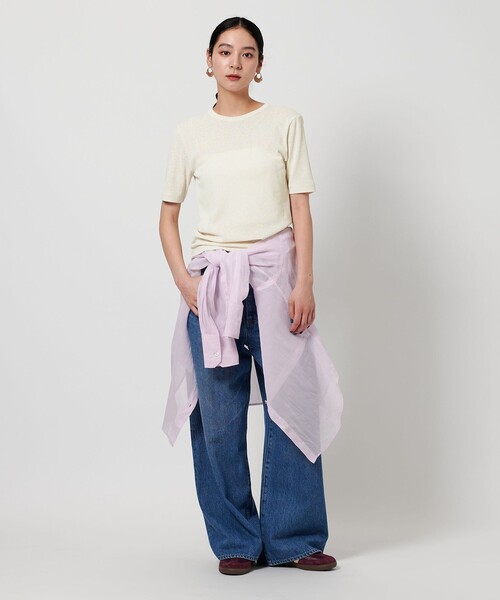 BEAUTY&YOUTH UNITED ARROWS(ビューティーアンドユースユナイテッドアローズ)の「バックリボン ショートスリーブ Tシャツ(Tシャツ/カットソー・レディース・オレンジ/ブラック/オフホワイト・FREE)」の10枚目の写真