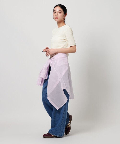 BEAUTY&YOUTH UNITED ARROWS(ビューティーアンドユースユナイテッドアローズ)の「バックリボン ショートスリーブ Tシャツ(Tシャツ/カットソー・レディース・オレンジ/ブラック/オフホワイト・FREE)」の11枚目の写真