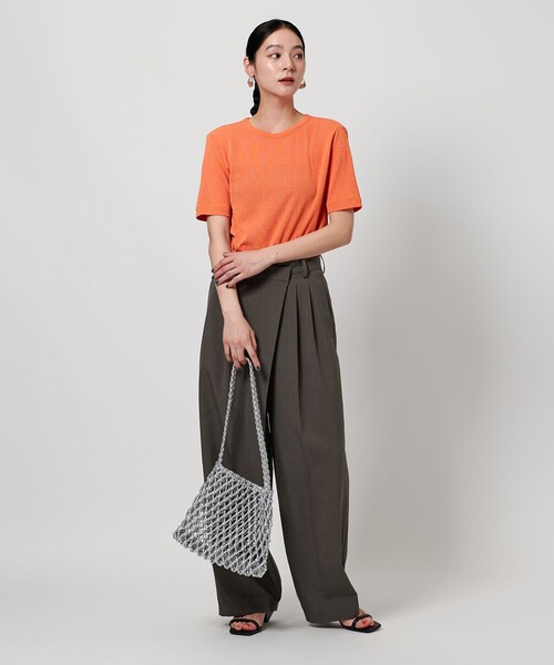 BEAUTY&YOUTH UNITED ARROWS(ビューティーアンドユースユナイテッドアローズ)の「バックリボン ショートスリーブ Tシャツ(Tシャツ/カットソー・レディース・オレンジ/ブラック/オフホワイト・FREE)」の13枚目の写真