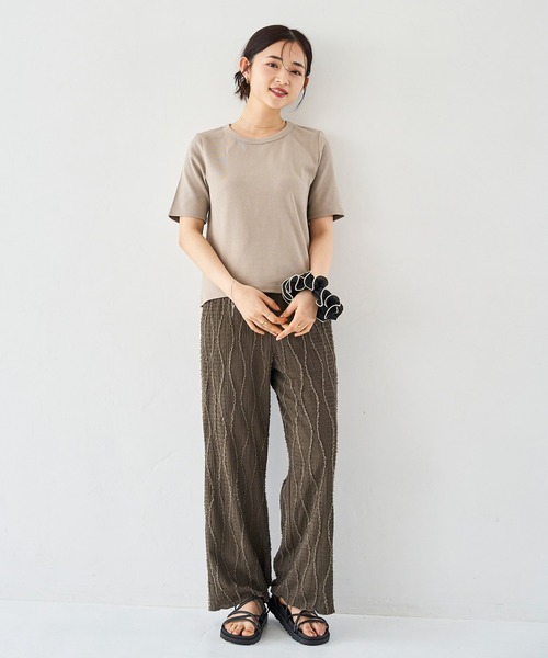 セール】ストライプジャガード ワイドパンツ（その他パンツ