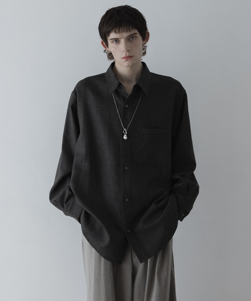 remer([)loose basic oversize shirt - dual tweed / [Yx[VbNI[o[TCYVc - fAcC[h(Vc/uEX)