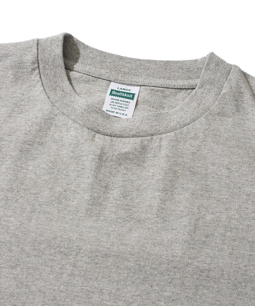 Healthknit(ヘルスニット)の「【Healthknit/ヘルスニット】Made in USA Crew neck S/S / クルーネック Tシャツ(Tシャツ/カットソー・メンズ・ヘザーグレー/ホワイト・MEDIUM/LARGE/X-LARGE)」の7枚目の写真