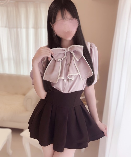 INTER FACTORY(インターファクトリー)の「もえにゃ - キラかわブラウス made in INTER FACTORY(シャツ/ブラウス・レディース・ホワイト/パープル・FREE)」の21枚目の写真