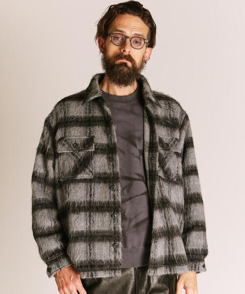 SHAGGY PLAID SHIRT／シャギー チェックシャツ／ショット ショット Schott SHAGGY PLAID SHIRT/シャギー チェックシャツ