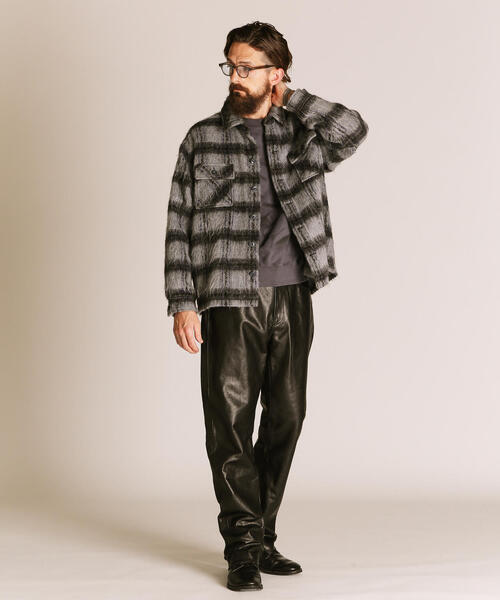 セール】Schott/ショット/SHAGGY PLAID SHIRT/シャギー プレイド