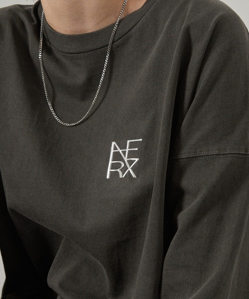 Alfred Alex(アルフレッドアレックス)の「【Alfred Alex】ヴィンテージ加工ピグメント3Dメタルロゴ半袖Tシャツ(Tシャツ/カットソー・メンズ・オフホワイト/ワイン/ブラック・M/L)」の17枚目の写真