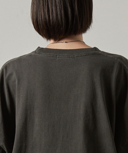 Alfred Alex(アルフレッドアレックス)の「【Alfred Alex】ヴィンテージ加工ピグメント3Dメタルロゴ半袖Tシャツ(Tシャツ/カットソー・メンズ・オフホワイト/ワイン/ブラック・M/L)」の19枚目の写真