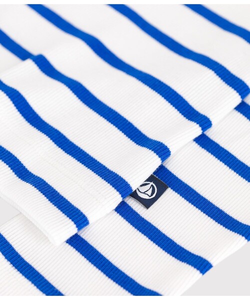 PETIT BATEAU（プチバトー）の「カーディガン（カーディガン/ボレロ・レディース・ホワイト×ブルー・XX-SMALL/SMALL/MEDIUM/LARGE/X-SMALL）」の7枚目の写真