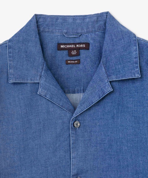 MICHAEL KORS(マイケルコース)の「デニム リラックス シャツ(シャツ/ブラウス・メンズ・ブルー系・L/S/XS/M)」の4枚目の写真