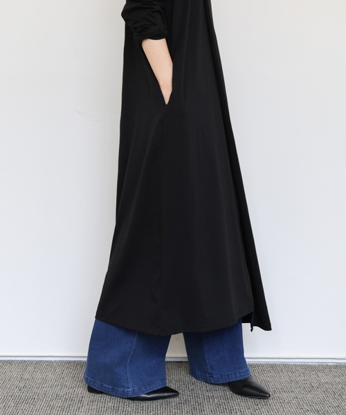 select MOCA Et（セレクトモカエト）の「【Et】Asymmetrical Neck One-piece（ワンピース・レディース・グレー/ブラウン/ブラック・MEDIUM）」の8枚目の写真
