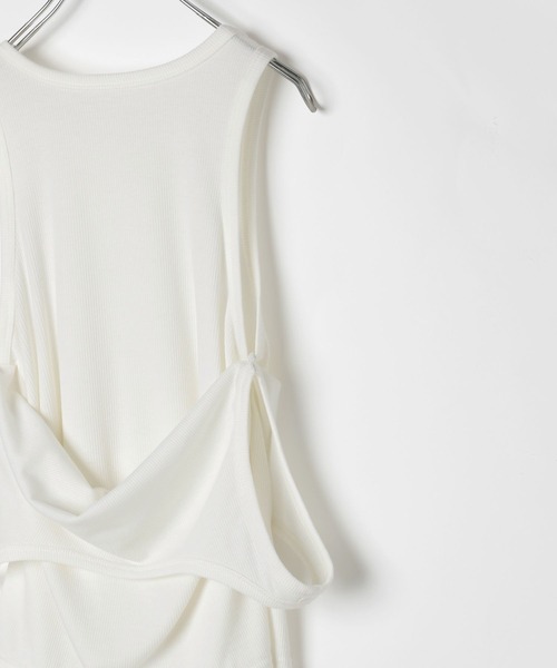 BAYFLOW（ベイフロー）の「[トレンドアイテム]レイヤードタンクトップ（タンクトップ・レディース・ホワイト/テラコッタ・FREE）」の15枚目の写真