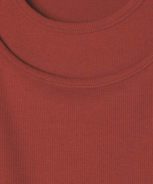 BAYFLOW（ベイフロー）の「[トレンドアイテム]レイヤードタンクトップ（タンクトップ・レディース・ホワイト/テラコッタ・FREE）」の18枚目の写真