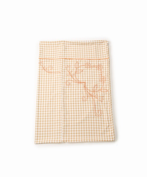 Casselini(キャセリーニ)の「Casselini HOME(キャセリーニ ホーム)フラワー刺繍布団カバー(寝具・レディース・ベージュ/レッド/ブラック・FREE)」の6枚目の写真
