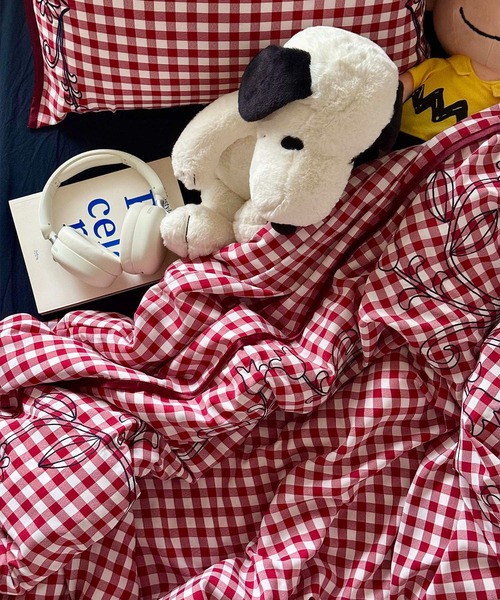 Casselini(キャセリーニ)の「Casselini HOME(キャセリーニ ホーム)フラワー刺繍布団カバー(寝具・レディース・ベージュ/レッド/ブラック・FREE)」の21枚目の写真