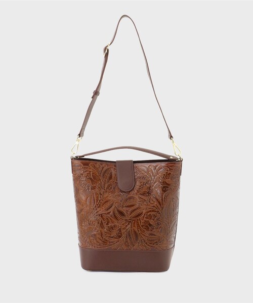 CARVING TRIBES(カービングトライブス)の「Bucketbag(トートバッグ・レディース・ブラック/ブラウン系その他3・FREE)」の2枚目の写真