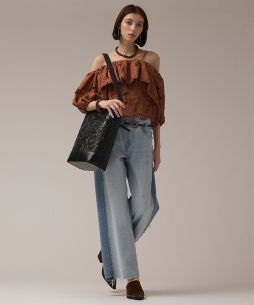 CARVING TRIBES(カービングトライブス)の「Bucketbag(トートバッグ・レディース・ブラック/ブラウン系その他3・FREE)」の3枚目の写真