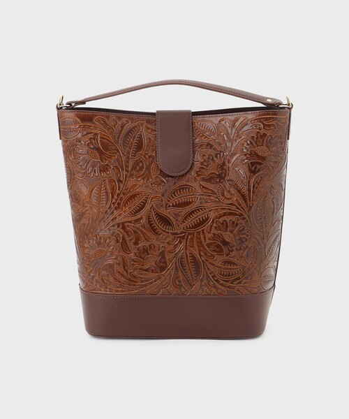 CARVING TRIBES(カービングトライブス)の「Bucketbag(トートバッグ・レディース・ブラック/ブラウン系その他3・FREE)」の4枚目の写真
