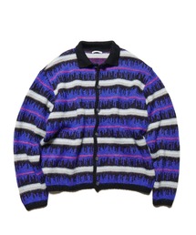 uniform experiment(���j�t�H�[���G�N�X�y�������g)��MOHAIR BORDER KNIT BLOUSON(�J�[�f�B�K��/�{����)