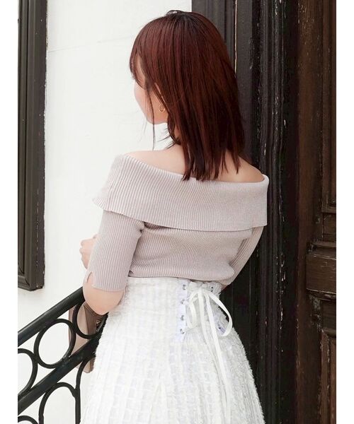 dazzlin（ダズリン）の「シアーボリューミーフレアスカート（スカート・レディース・グレー/オフホワイト/ブラック・SMALL/MEDIUM）」の15枚目の写真