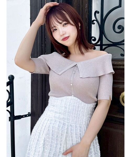 dazzlin（ダズリン）の「シアーボリューミーフレアスカート（スカート・レディース・グレー/オフホワイト/ブラック・SMALL/MEDIUM）」の18枚目の写真