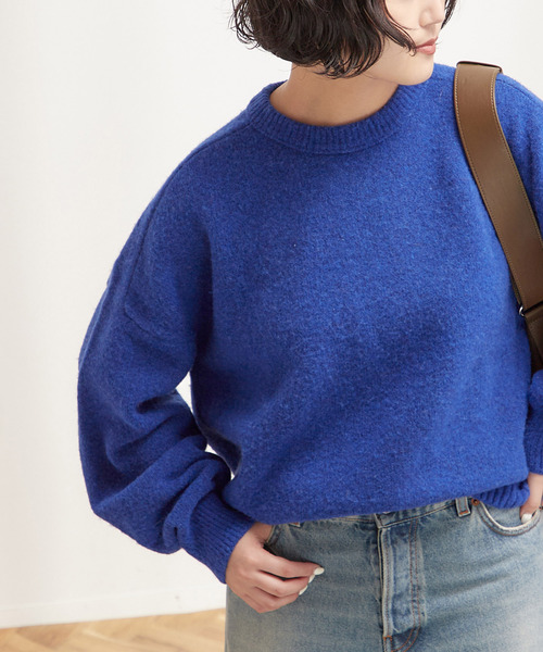 journal standard L'essage(ジャーナルスタンダードレサージュ)の「《追加》TWINKLE クルーネックプルオーバー(ニット/セーター・レディース・パープル系その他/グレー/ブルー・FREE)」の5枚目の写真