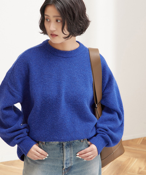 journal standard L'essage(ジャーナルスタンダードレサージュ)の「《追加》TWINKLE クルーネックプルオーバー(ニット/セーター・レディース・パープル系その他/グレー/ブルー・FREE)」の4枚目の写真