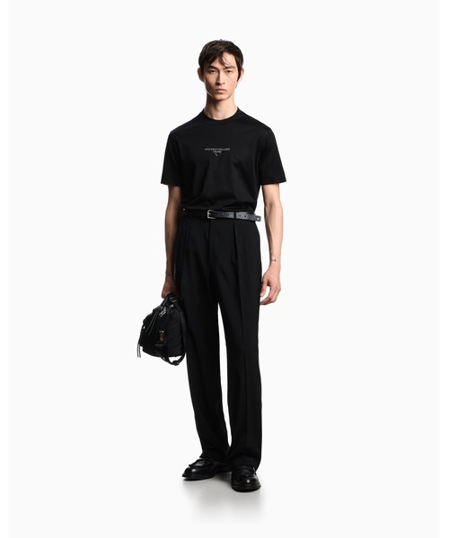 EMPORIO ARMANI(エンポリオアルマーニ)の「【エンポリオ アルマーニ】Tシャツ リヨセル混紡ジャージー 3Dエフェクトロゴ(Tシャツ/カットソー・メンズ・ブラック/レッド・X-SMALL/X-LARGE/SMALL/MEDIUM/LARGE)」の10枚目の写真