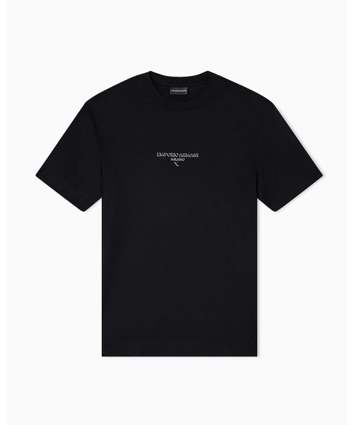 EMPORIO ARMANI(エンポリオアルマーニ)の「【エンポリオ アルマーニ】Tシャツ リヨセル混紡ジャージー 3Dエフェクトロゴ(Tシャツ/カットソー・メンズ・ブラック/レッド・X-SMALL/X-LARGE/SMALL/MEDIUM/LARGE)」の3枚目の写真