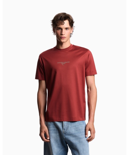 EMPORIO ARMANI(エンポリオアルマーニ)の「【エンポリオ アルマーニ】Tシャツ リヨセル混紡ジャージー 3Dエフェクトロゴ(Tシャツ/カットソー・メンズ・ブラック/レッド・X-SMALL/X-LARGE/SMALL/MEDIUM/LARGE)」の6枚目の写真