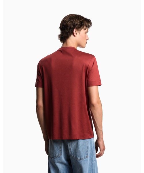 EMPORIO ARMANI(エンポリオアルマーニ)の「【エンポリオ アルマーニ】Tシャツ リヨセル混紡ジャージー 3Dエフェクトロゴ(Tシャツ/カットソー・メンズ・ブラック/レッド・X-SMALL/X-LARGE/SMALL/MEDIUM/LARGE)」の7枚目の写真
