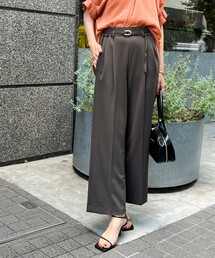 MICO COULIER | 《セットアップ対応》ハイストレッチカルゼワッシャーベルト付きパンツ(その他パンツ)