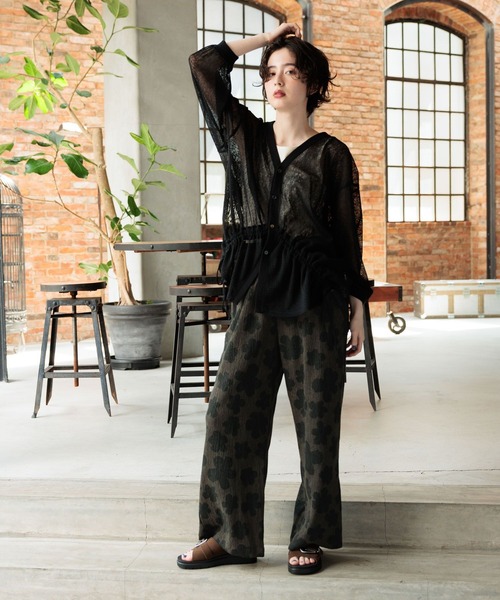 niko and...（ニコアンド）の「ラッセルドロストカーディガン（カーディガン/ボレロ・メンズ・ライトブラウン/ブラック/アイボリー・FREE）」の5枚目の写真