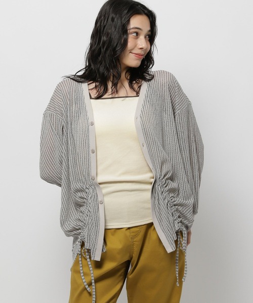 niko and...（ニコアンド）の「ラッセルドロストカーディガン（カーディガン/ボレロ・メンズ・ライトブラウン/ブラック/アイボリー・FREE）」の14枚目の写真