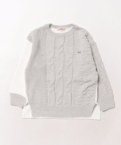 FITH（フィス）の「Pile Knit Sweater（スウェット・キッズ・ホワイト・115/125）」の2枚目の写真