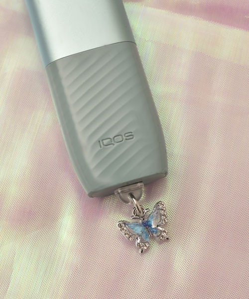 TONE SELECT GOODS(トーンセレクトグッズ)の「【urge select】《Type-C対応》バタフライモチーフ グラデーションカラー コネクターカバー【6色展開】(スマホグッズ・レディース・D/F/E/C/A/B・FREE)」の1枚目の写真