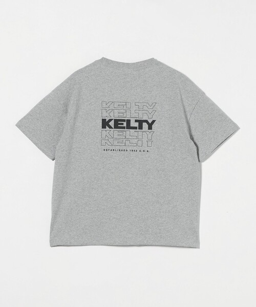 KELTY(ケルティ)の「【別注】<KELTY>プリント Tシャツ / キッズ 140cm-160cm(Tシャツ/カットソー・キッズ・ライトグレー/ネイビー・L(160cm)/M(140-150cm))」の1枚目の写真