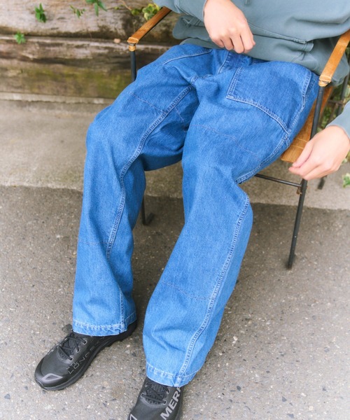 Snow Peak（スノーピーク）の「Snow Peak / TAKIBI Denim Pants デニムパンツ（デニムパンツ・メンズ・ライトブルー/ブルー・S/M/L/XL）」の9枚目の写真